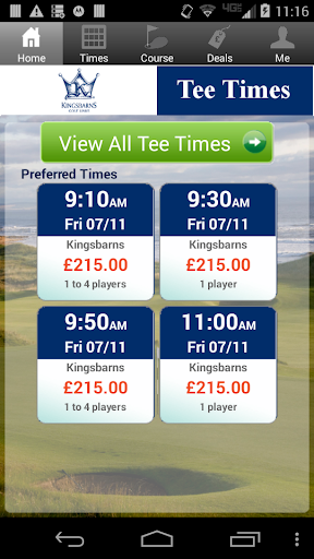 Kingsbarns Golf Tee Times