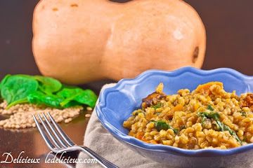 Roasted Pumpkin Barley Risotto