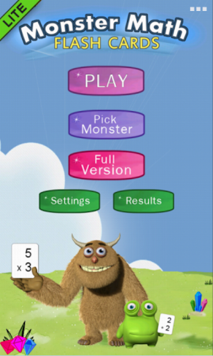 Monster Math Flash Cards Lite