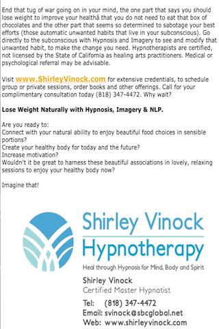Sleep, Eat &amp; Be Thin Hypnosis Screen 2