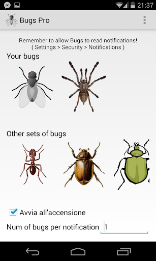 Notification Bugs Pro