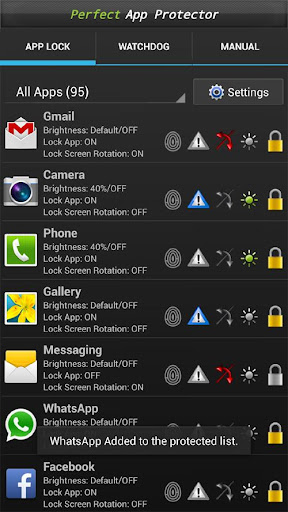 Android APK : Perfect App Protector Pro