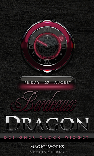Bordeaux Dragon Clock Widget
