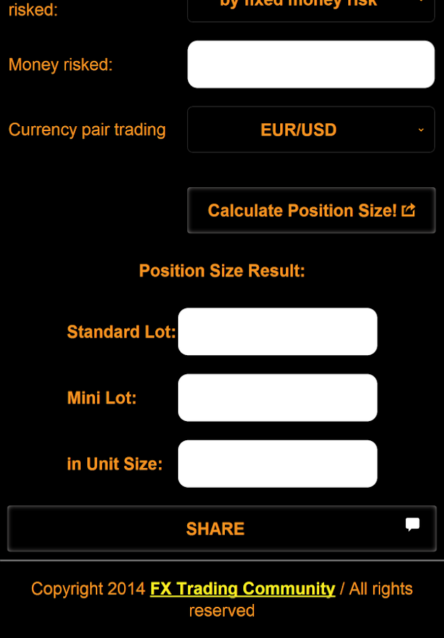 Forex Trading Size Calculator Step Guide To Determine Your Trade - 