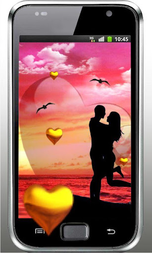 Love Sunset HD live wallpaper