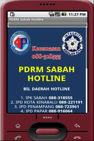 PDRM Sabah Hotline