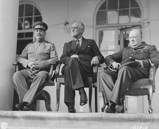 "The Big Three" at the Tehran Conference, November 29, 1943