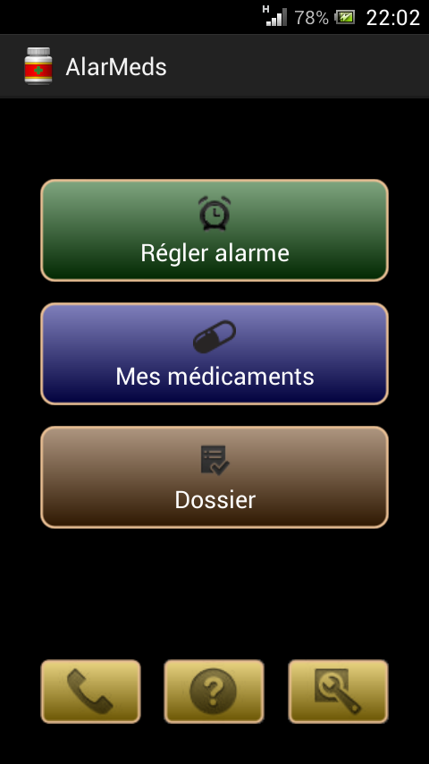Android application AlarMeds alarm meds reminder screenshort