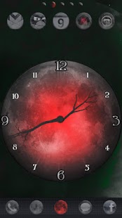 Twilight Moon Clock Widget