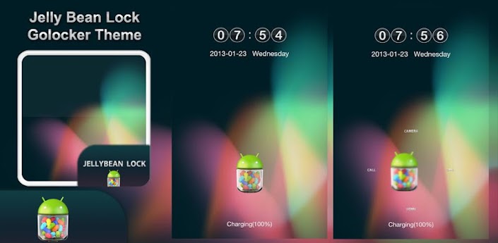 Jelly Bean Lock GoLocker Theme