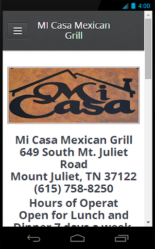 Mi Casa Mexican Restaurant