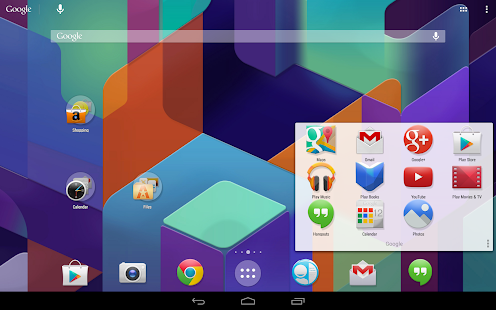 KitKat 4.4 Launcher Theme - screenshot