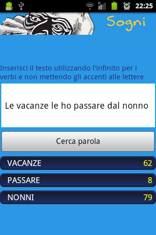 La smorfia dei sogni Android app Screenshot 2