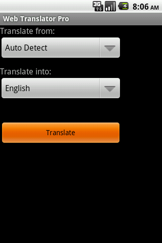 Web Translator Pro Screen 2