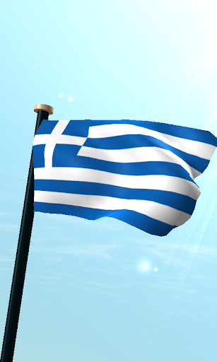 希臘旗3D動態桌布