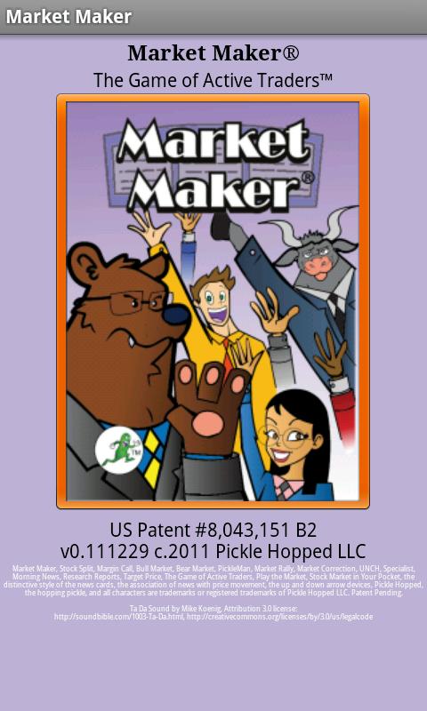 Android application Market Maker Stock Market Game screenshort
