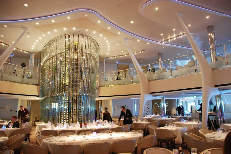 Formal night in the dining room on Celebrity Solstice.