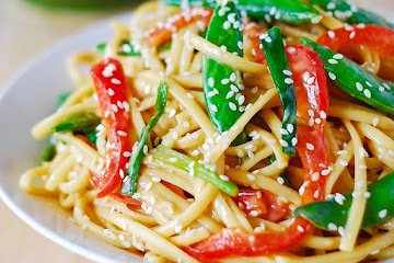Asian Noodle Salad with Peanut Dressing