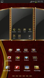 Next Launcher Luxury Gold - screenshot thumbnail