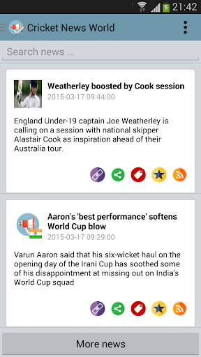 Cricket News World