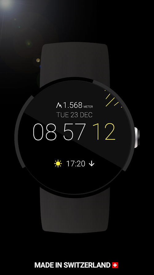 Android application Watch Face Sunny screenshort