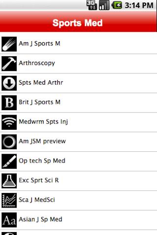 Android application SportsMed screenshort
