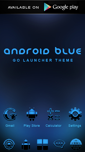 【免費娛樂App】GO Locker Theme Android Blue-APP點子