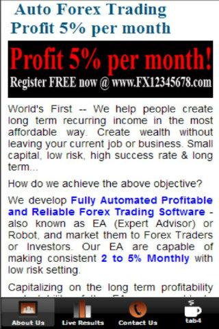 Auto Forex Trading +5 month