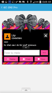 How to get GO SMS - Sweet Bows 8 patch 1.1 apk for bluestacks