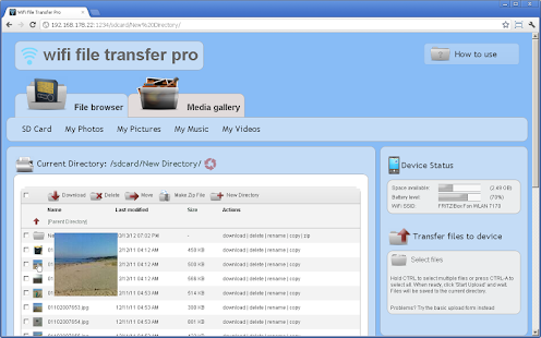 WiFi File Transfer Pro - screenshot thumbnail