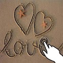 Magic touch: Drawings in sand logo