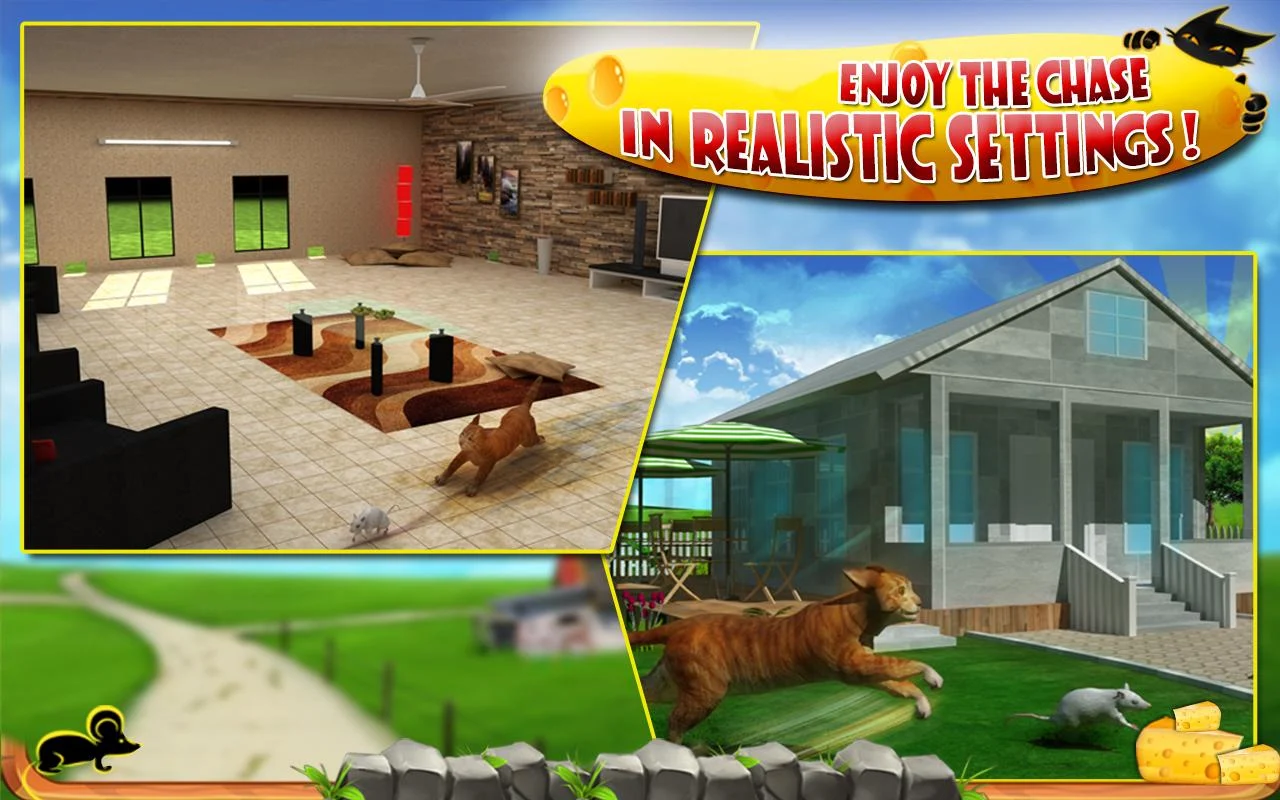 Crazy Cat vs. Mouse 3D - screenshot