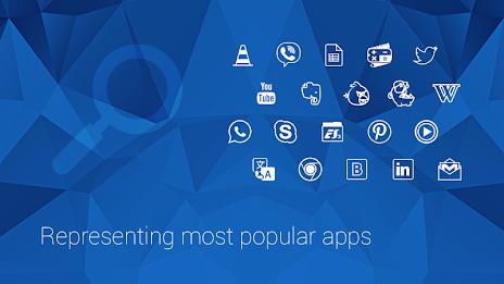 Minimalistic Icons | Blue poster 8