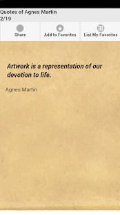 Free Quotes of Agnes Martin APK for Android