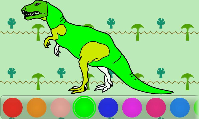 Android application Burts Dinosaurs Coloring Book screenshort