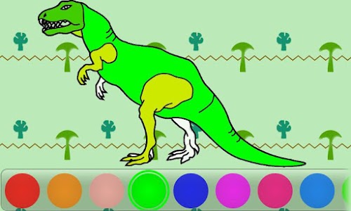 Android application Burts Dinosaurs Coloring Book screenshort