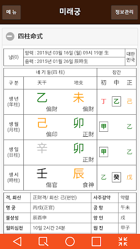 免費下載生活APP|미래궁,사주,팔자,명리,궁합,대운,세운,음양오행,만세력 app開箱文|APP開箱王