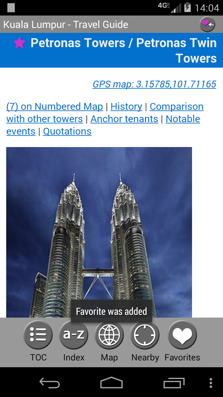 Kuala Lumpur - Guide &amp; Map Screen 2