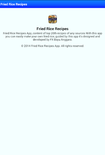 【免費健康App】Fried Rice Recipes Top 20-APP點子