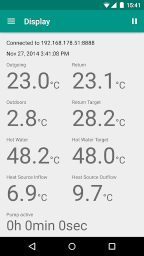 Heat Pump Display