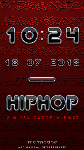 HIP HOP Digital Clock Widget