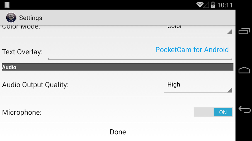 PocketCam Screen 3