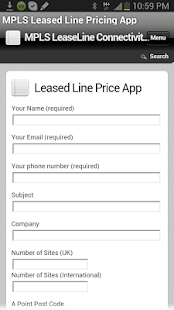 MPLS Leased line pricing app Screenshots 0