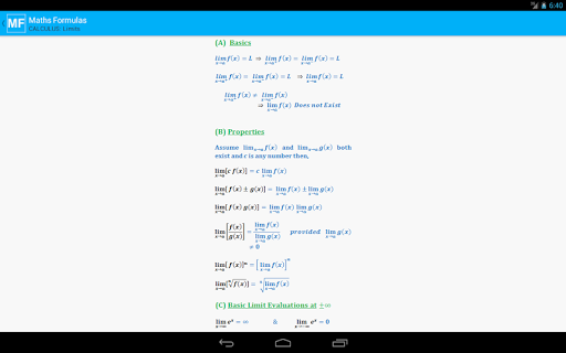 【免費教育App】Maths Formulas-APP點子