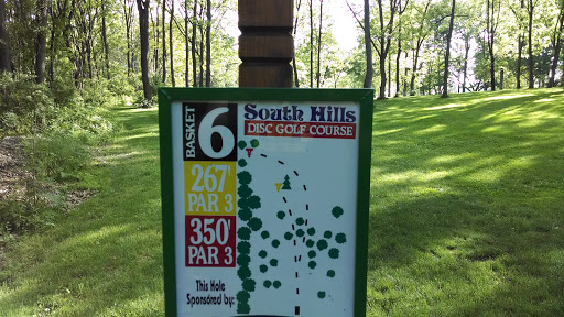 South Hills disc golf course hole 6