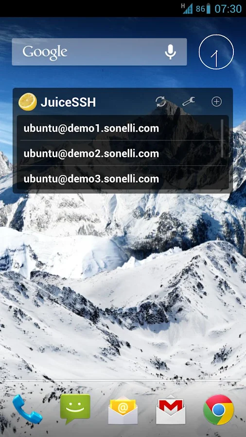 JuiceSSH - SSH Client- 스크린샷