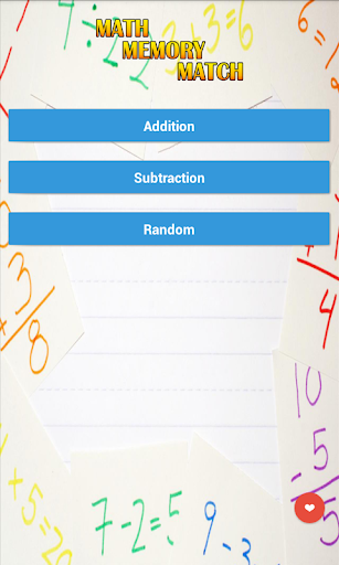 Math Memory Match