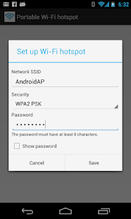 Portable Wi-Fi hotspot Free - screenshot thumbnail