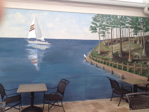 Boat Mural At Marriott Cypress Harbor