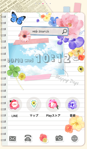 Cute wallpaper★Girls Notebook
